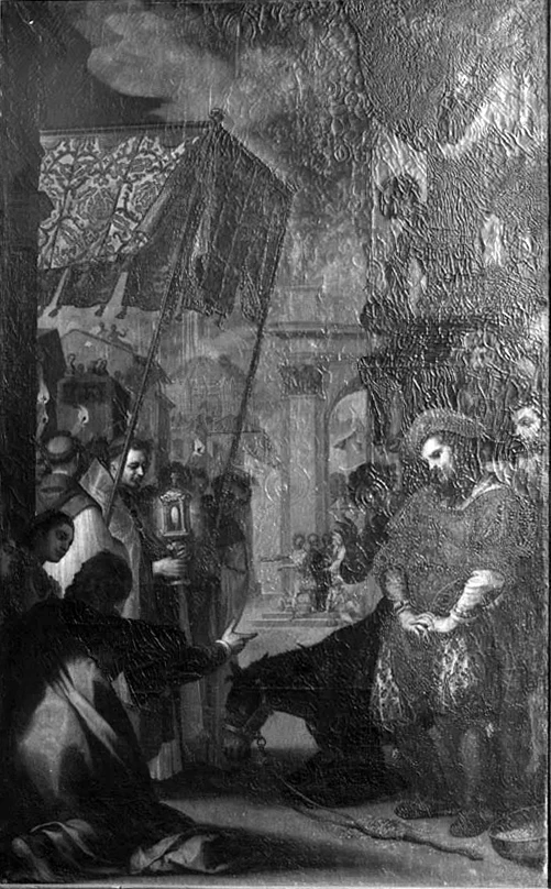Sant'Antonio da Padova e il miracolo dell'asino - Chiesa di san Francesco, Cortona, Arezzo